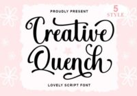 Creative Quench Font - Featured Image