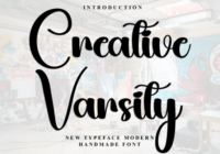 Creative Varsity Font - Featured Image