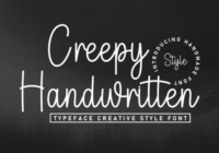 Creepy Handwritten Font - Featured Image