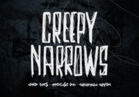 Creepy Narrows Font - Featured Image