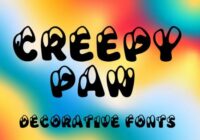 Creepy Paw Font - Featured Image