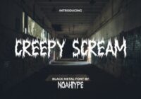 Creepy Scream Font - Featured Image