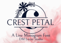 Crest Petal Split Monogram Font - Featured Image