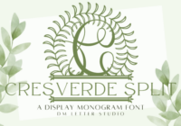 Cresverde Split Monogram Font - Featured Image