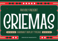Criemas Font - Featured Image