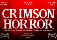 Crimson Horror Font - Featured Image