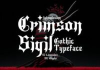 Crimson Sigil Font - Featured Image