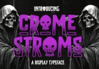 Crome Stroms Font - Featured Image
