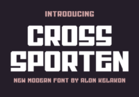 Cross Sporten Font - Featured Image