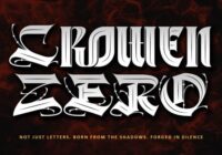 Crowen Zero Font - Featured Image