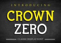Crown Zero Font - Featured Image