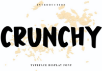 Crunchy Font - Featured Image