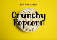 Crunchy Popcorn Font - Featured Image