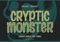 Cryptic Monster Font - Featured Image