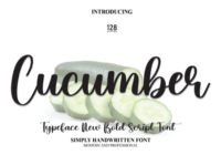 Cucumber Font - Featured Image