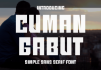 Cuman Gabut Font - Featured Image