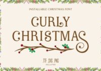 Curly Christmas Font - Featured Image