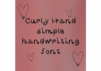 Curly Hand Font - Featured Image