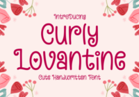 Curly Lovantine Font - Featured Image