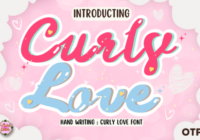 Curly Love Font - Featured Image