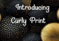 Curly Print Font - Featured Image