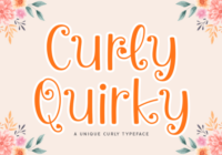 Curly Quirky Font - Featured Image