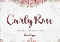 Curly Rose Font - Featured Image