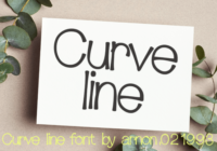 Curve Line Font - Featured Image