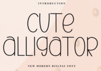 Cute Alligator Font - Featured Image