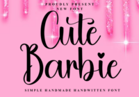 Cute Barbie Font - Featured Image