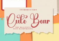 Cute Bear Font - Featured Image