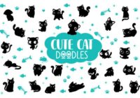Cute Cat Doodles Font - Featured Image