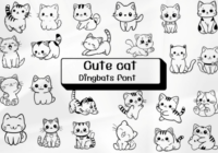 Cute Cat Font - Featured Image