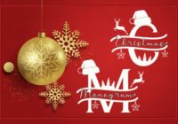 Cute Christmas Monogram Font - Featured Image