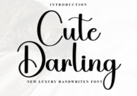 Cute Darling Font - Featured Image