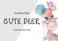 Cute Deer Font - Featured Image