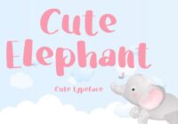 Cute Elephant Font - Featured Image
