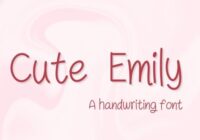 Cute Emily Font - Featured Image