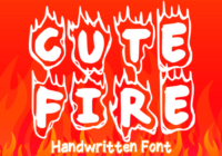 Cute Fire Font - Featured Image