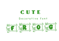 Cute Frog Font - Featured Image