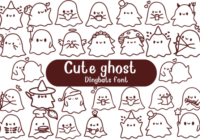 Cute Ghost Font Font - Featured Image