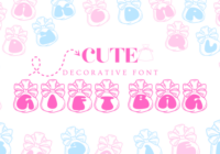 Cute Gift Bag Font - Featured Image