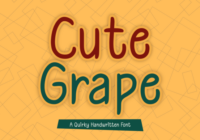 Cute Grape Font - Featured Image