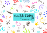 Cute Kid Scribble Font - Featured Image