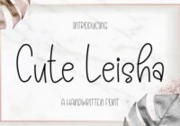 Cute Leisha Font - Featured Image