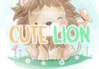 Cute Lion Font - Featured Image