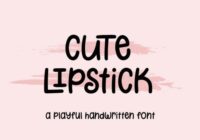 Cute Lipstick Font - Featured Image