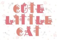 Cute Little Cat Font - Featured Image
