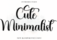 Cute Minimalist Font - Featured Image