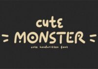 Cute Monster Font - Featured Image